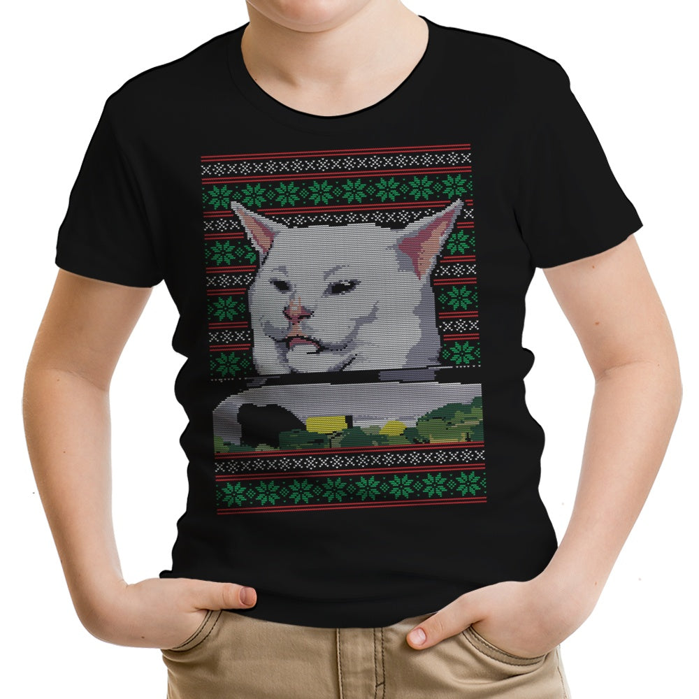 Youth Cat Yelled at Sweater - A Stylish Apparel for Young Ones