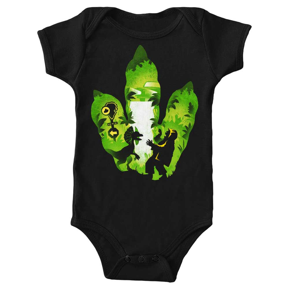 Youth Dilophosaurus Footprint Apparel from Alemaglia