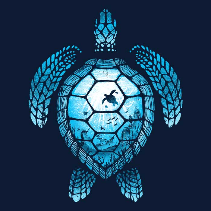 Youth and Infant Turtle Silhouette Apparel by Alemaglia