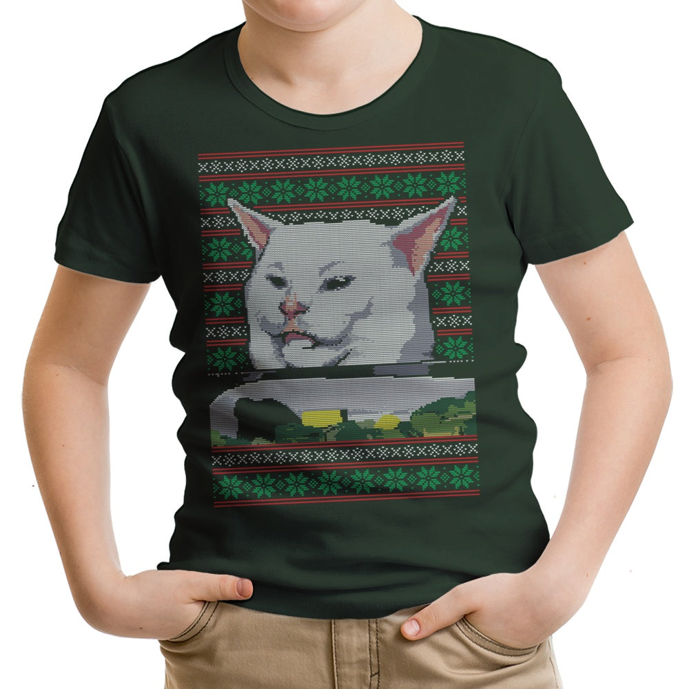Youth Cat Yelled at Sweater - A Stylish Apparel for Young Ones
