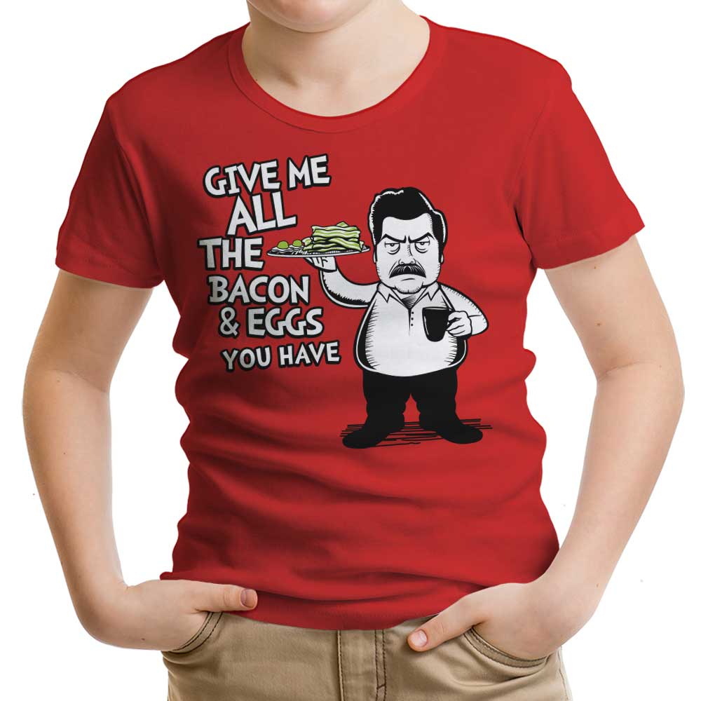 Tom Trager's Youth Apparel: Bacon and Eggs T-Shirts & Onesies
