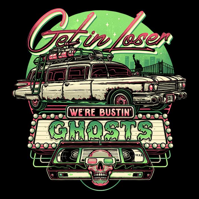 Youthful 'We're Bustin' Ghosts' Apparel from Momma Gorilla