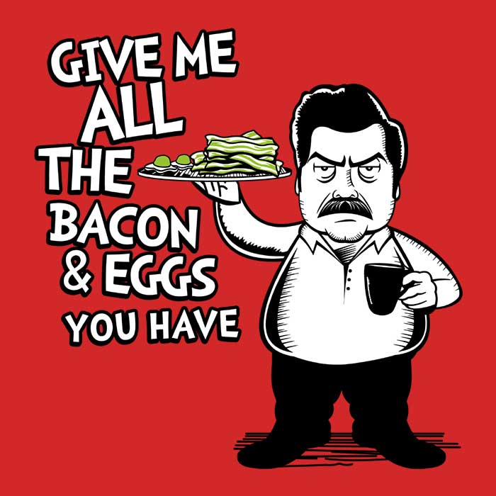 Tom Trager's Youth Apparel: Bacon and Eggs T-Shirts & Onesies