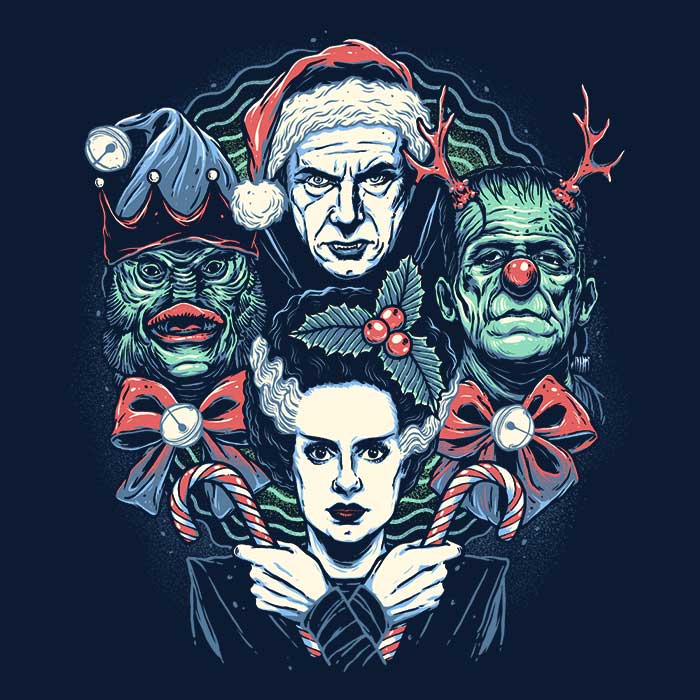 Youth Christmas Monsters Apparel by Momma Gorilla