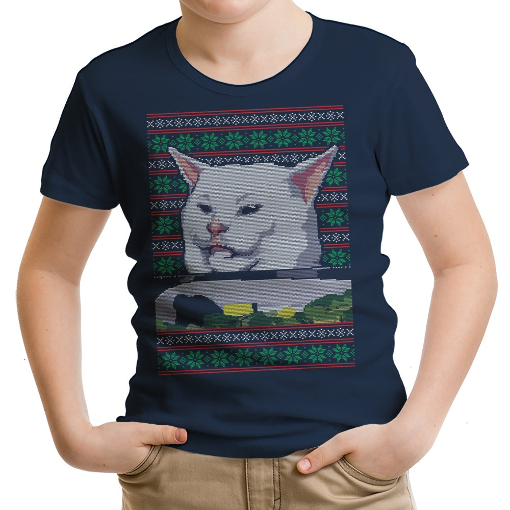 Youth Cat Yelled at Sweater - A Stylish Apparel for Young Ones