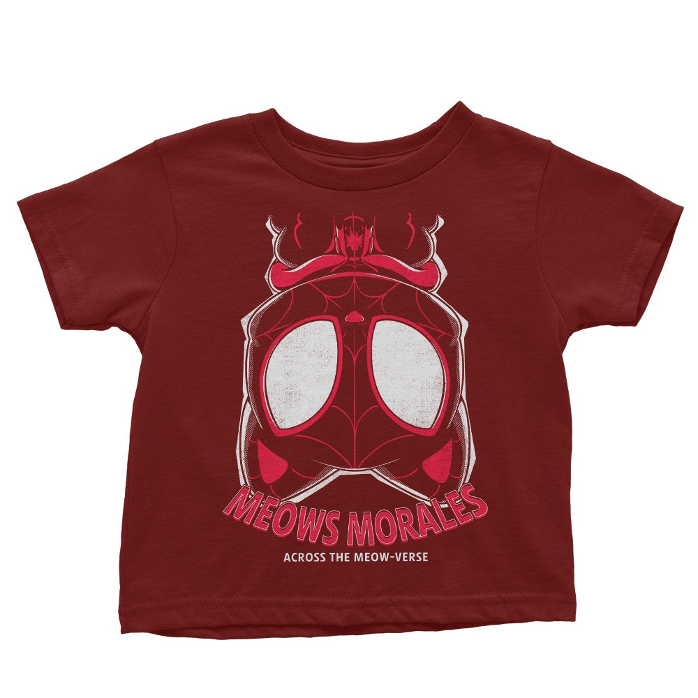 Youth and Infant Apparel Inspired by Meows Morales from Fitas Artwork