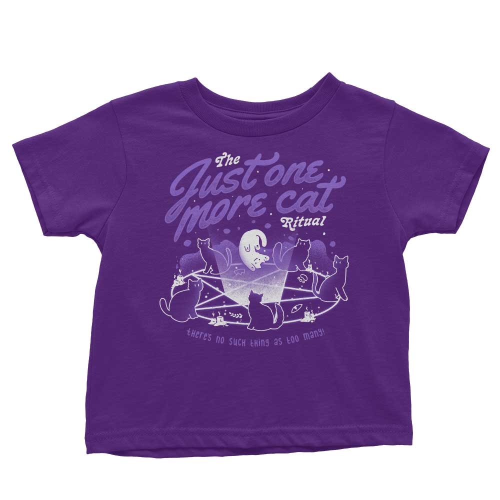 Just One More Cat Youth Clothing Apparel
