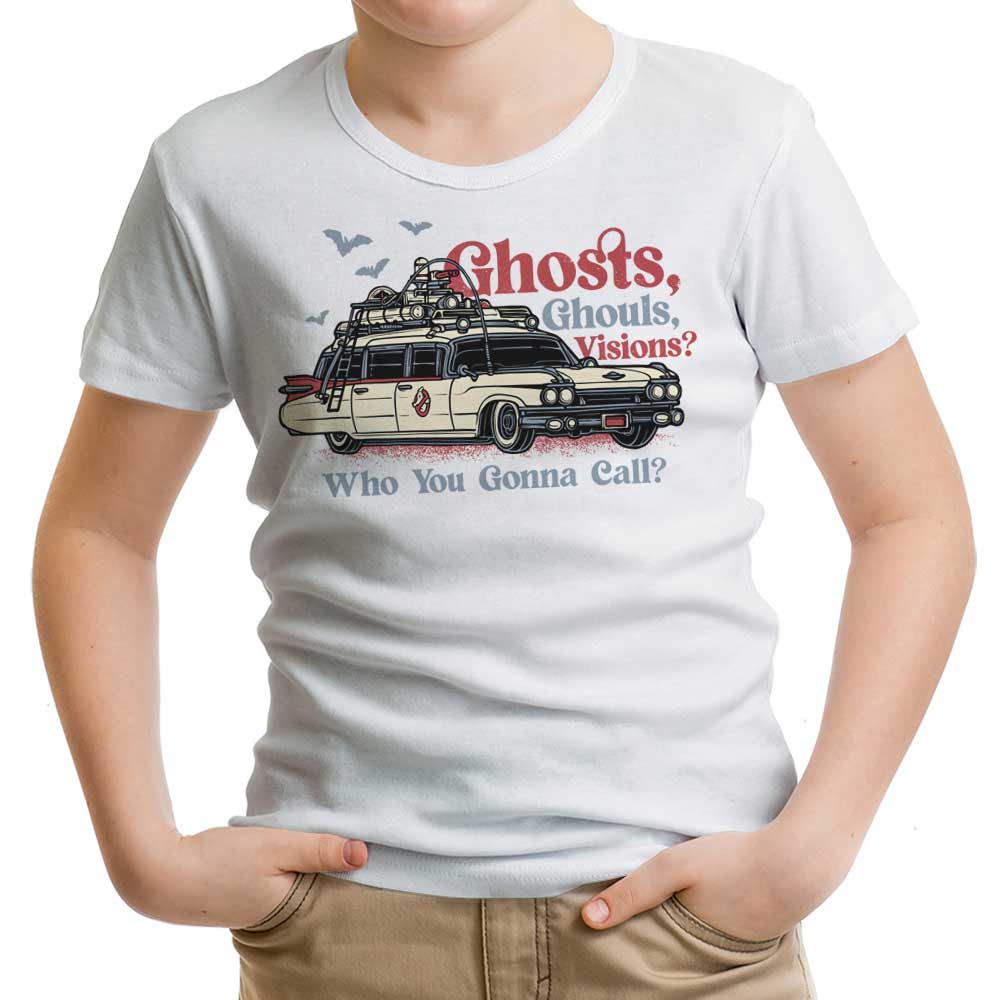 Spooky Ghosts, Eerie Ghouls, and Mysterious Visions Youth Clothing Apparel