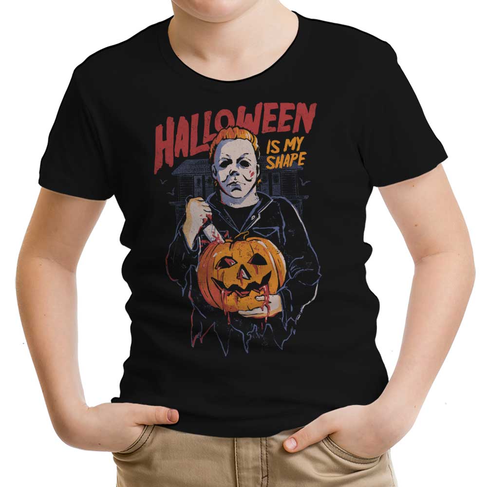 Youth Halloween Themed Apparel - 'Halloween is My Shape'